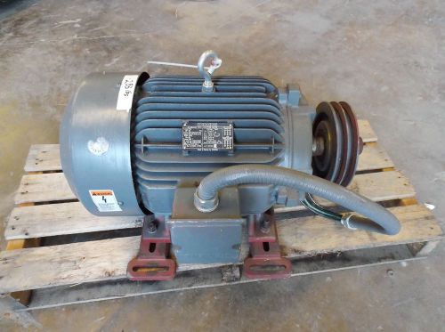 SIEMENS 20 HP MOTOR 1750 RPM, 220-230/440-460 VOLT, 3 PH, FRAME 256T (USED)