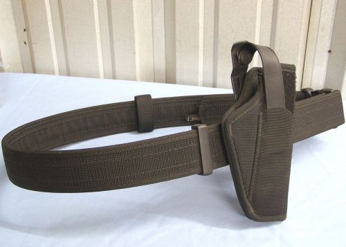 Uncle mikes service duty belt x-large 44&#034;-48&#034; + sidekick sz 21 holster nice xl for sale
