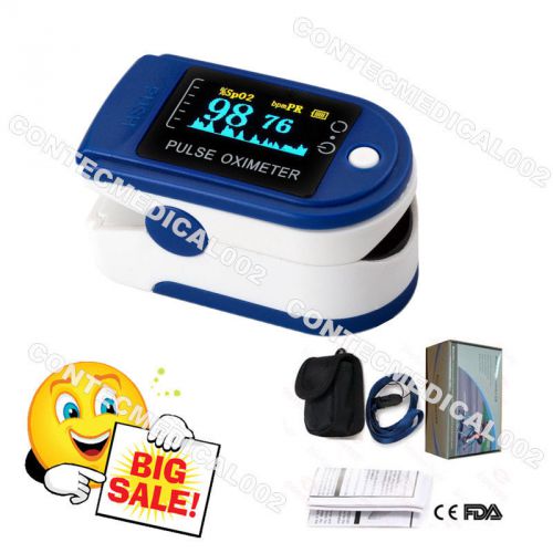 US OLED Fingertip Pulse Oximeter Finger Blood Oxygen SpO2 PR Heart Rate Monitor