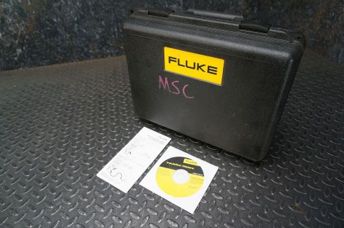 FLUKE Hard Case w/ CD Instruction Manual  for 1587 1577