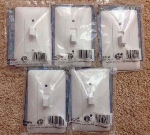 Lots of (5) Taymac 5070W Masque Toggle Switch Cover-Up Plate - Many Available!!