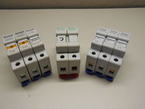 (8 COUNT) (3) FERRAZ SHAWMUT (3) GOULD &amp; (2) LITTELFUSE 30A FUSE HOLDERS