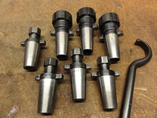 (7) nice universal kwik-switch 200 collet holders 80237 &amp; 80235 acura-flex for sale
