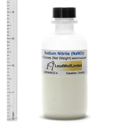 Sodium nitrite  ultra-pure (99.6%)  fine powder  4 oz  ships fast from usa for sale