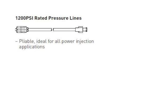 Smiths medical mx682br 20&#034; 1200 psi, braided pressure injector line for sale