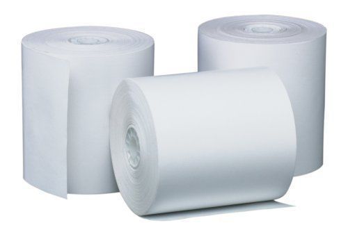 PM Company Perfection POS/Black Image Thermal Rolls, 3 Inches x 225 Feet, White,