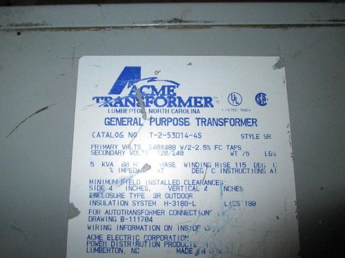 Acme t-2-53014-4s  transformer for sale