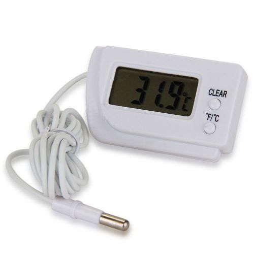Temperature Humidity Lcd Digital Indoor Thermometer Hygrometer Gauge Clock