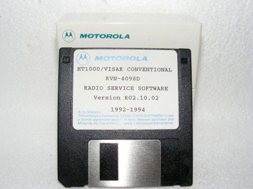 Motorola HT1000/VISAR Conventional  RSS Radio Service Software RVN4098D