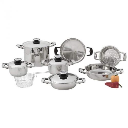 &#034;chef&#039;s secret&#034; 13 piece stainless steel cookware set  # kt13 limited gift boxed for sale