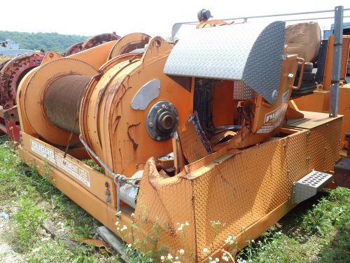 Dugas equipment double drum winch diesel / hydraulic dp/2-65-50-hg64-16300 offer for sale