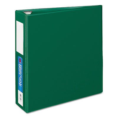 Heavy-Duty Binder with One Touch EZD Rings, 11 x 8 1/2, 3&#034; Capacity, Green 21010