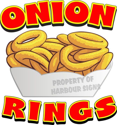 Onion Rings Decal 14&#034; Restaurant Concession Food Truck Vinyl Menu Sticker