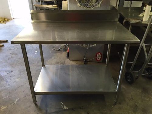 4&#039; Stainless Steel Commercial Prep Table Work Table Heavy Duty
