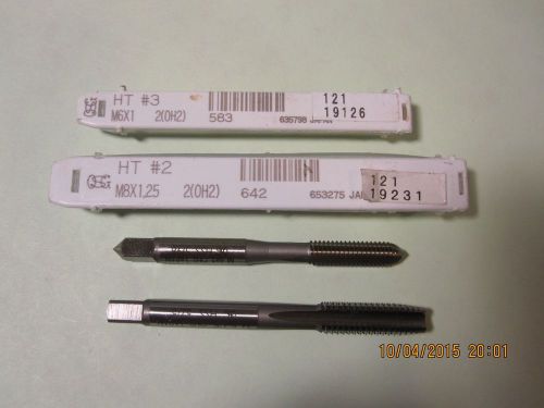 2 New OSG Metric Taps M8x1.25mm &amp; M6x1mm Made in Japan