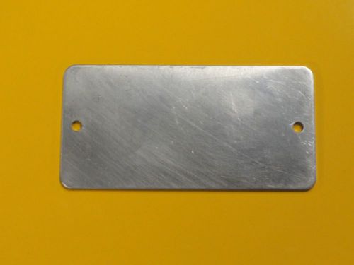 75 Count Aluminum Blank Tag 1 1/2&#034; x 3&#034;