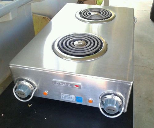 Wells two burner commercial hot plate model: h 115 for sale