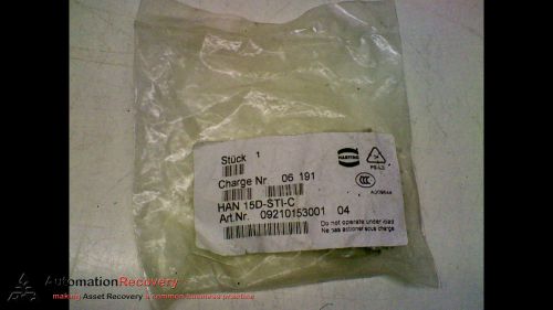 HARTING 09210153001 TERMINAL CONNECTOR, FEMALE, 15 PIN, NEW