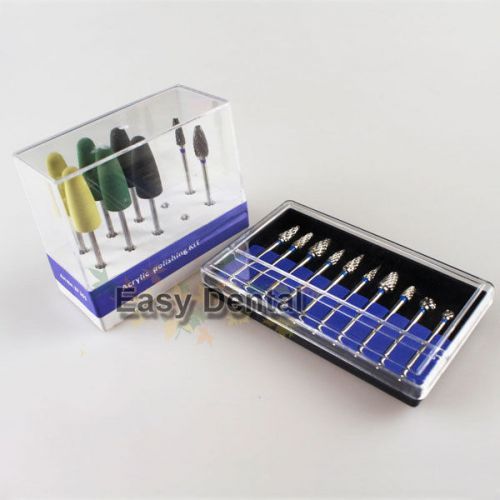 Assorted hp resin base acrylic tungsten carbide steel burs drill polisher dental for sale