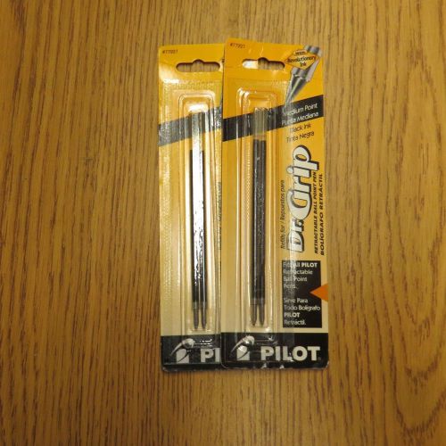 Lot of 4 Pilot Dr. Grip Ball-Point Refill, Black (Pilot 77227) -  Total of 4