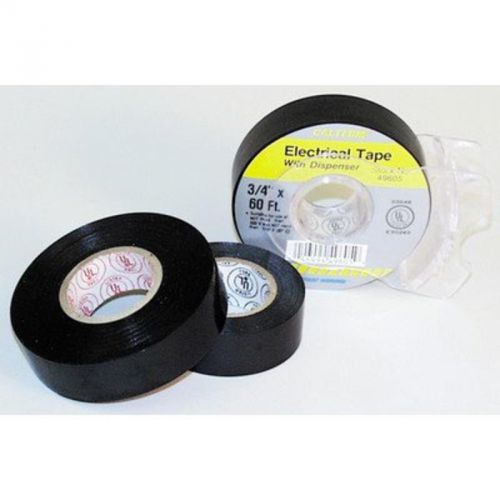 Electrical tape carded 3/4&#034; x 60&#039;, black w/dis calterm electrical tape 49605 for sale