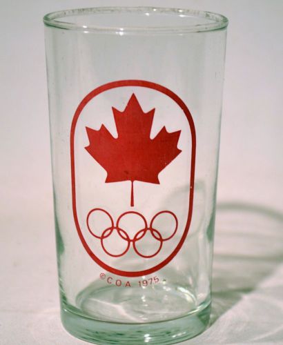 Vintage 1976 Montreal Olympics Souvenir Collectibles Drinking Glass 8 oz