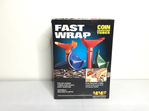 Fast Wrap Coin Counting Tubes Color Coded