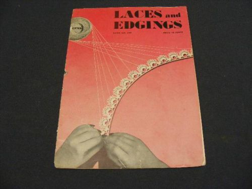 1943 Book #199 Clarks J&amp;P Laces &amp; Edgings Book of CROCHET CROSS-STITCH