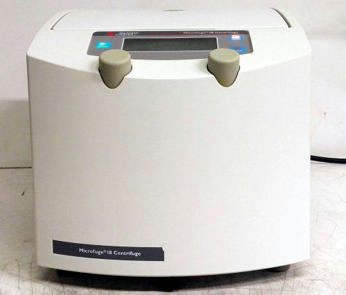 BECKMAN COULTER 367160 MICROFUGE 18 CENTRIFUGE 14000RPM 2.0mL 24-SPACE