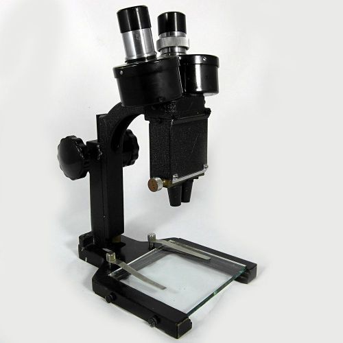 Bausch &amp; Lomb Greenough Stereo Microscope w Stage Clips (see Condition Note)