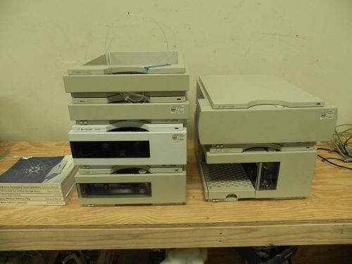 HP AGILENT 1100 SERIES HPLC SYSTEM COMPONENTS WITH MANUALS