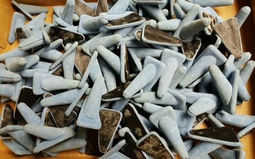 Lot of 129 Blue Ring Display Holders Jewelry As Is