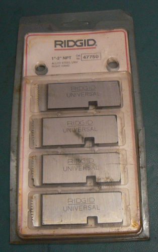 ? Ridgid 47750 Pipe Threader Dies Set 1&#034;-2&#034; NPT Right Handed Alloy Steel ?