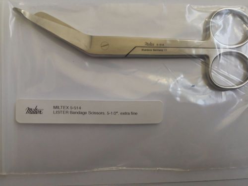 Miltex 5-514 LISTER Bandage Scissors, 5-/12&#034; (14 cm), extra fine