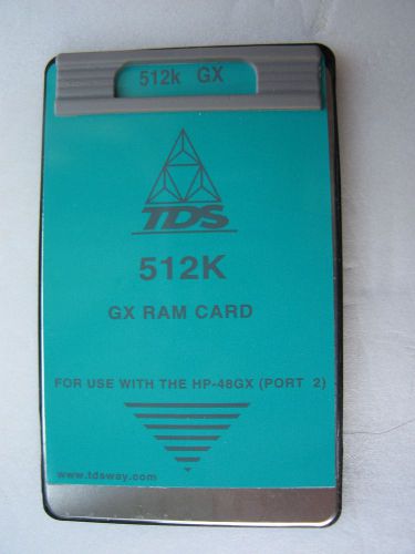 TDS 512k GX RAM Card for HP 48GX Calculator
