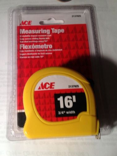 16&#039; Measuring Tape ~ 3/4&#034; Tape Width ~ Ace Hardware ~ Free Shipping! ~ New