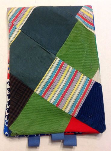NEW VINTAGE QUILT SPIRAL NOTEBOOK COVER and tablet, 6&#034; x 9&#034;, handmade item