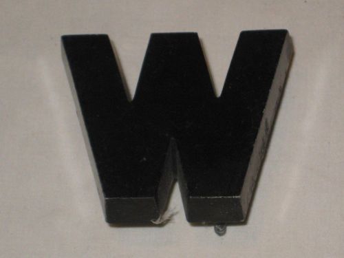 Aluminum letter pattern &#034;W&#034; OR &#034;M&#034; 2&#034; inch Long 1/2&#034; thick