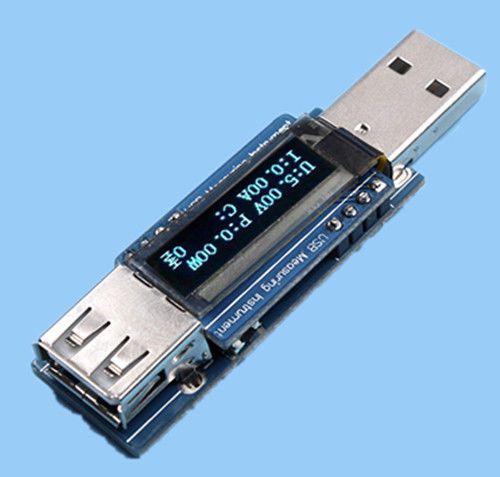 ICSC007A OLED USB Amperemeter Voltmeter 4.5V-10V Power-meter Capacitance-Meter
