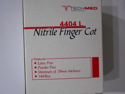 TechMed Finger Cot  Nitrile  Large # 4404L