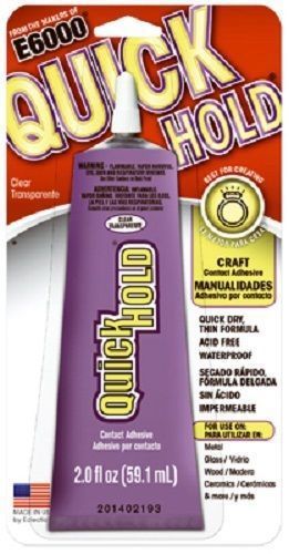 E6000 Amazing Quick Hold Adhesive 2oz Craft Glue Clear