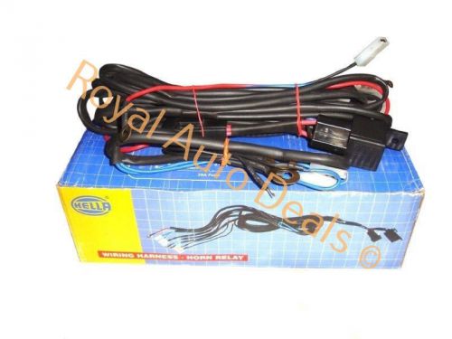 12v new horn wiring harness kit grille/grill mount compact super tone fuse for sale