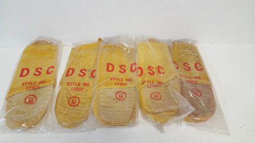 LOT OF (5) NEW OLD STOCK! DSC YELLOW NUKE BOOTS SIZE M 1250Y