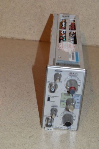 TEKTRONIX 7A18 DUAL TRACE AMPLIFIER  (FF19)