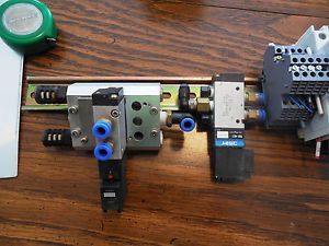 24 VDC Pneutmatic Valves - Manifold - Power Supply - Din Rail and Terminals