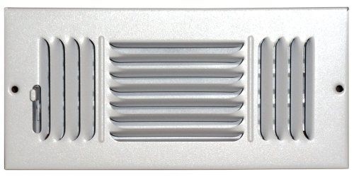 Speedi-Grille SG-48 CW3 4-Inch by 8-Inch White Ceiling/Sidewall Vent Register