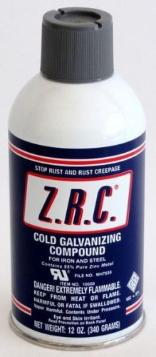 Zrc cold galvanizing compound 12 oz aerosol can... 95% zinc (z.r.c.) 10000 for sale