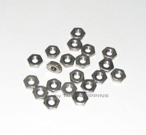 20-SS #10-24 HEX NUTS COARSE THREAD 18-8 STAINLESS STEEL FASTENER HARDWARE PARTS