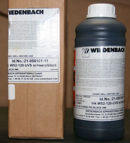 Wiedenbach uv curable black ink w52-120-uvs 21-050101-11 for sale