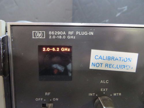 Agilent hp 86290a  sweep oscillator rf plug-in id #26082 khdg for sale